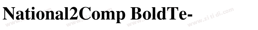 National2Comp BoldTe字体转换